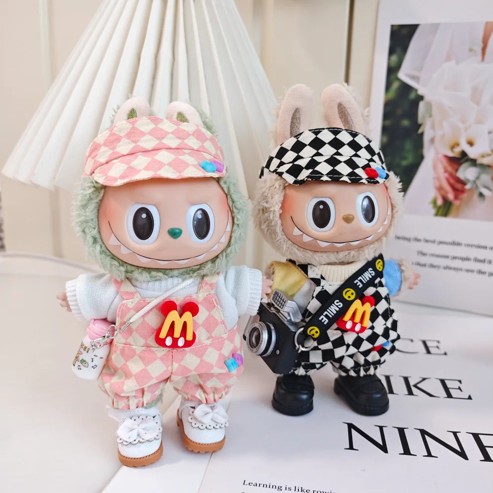 17cm Kawaii Labubu Doll Clothes Cut Cartoon Anime Figure Cloting Suspenders for Toy Doll Accessories Clotings Birthday Gifts
17cm Kawaii Labubu Doll Clothes Cut Cartoon Anime Figure Cloting Suspenders for Toy Doll Accessories Clotings Birthday Gifts