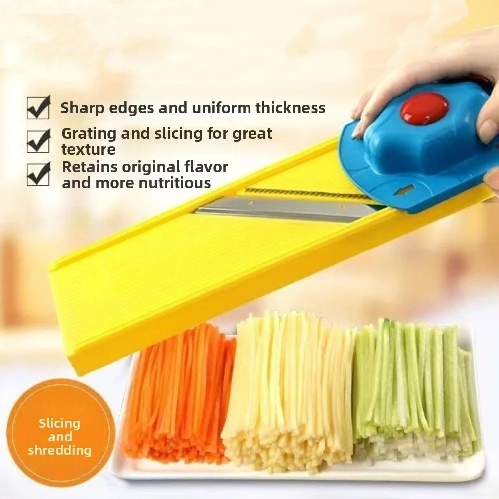 Manual Vegetable Cutter Plastic Speedy Slicing Vegetable Chopper with Hand Protector Stainless Steel Julienne Cutter Restaurant
Manual Vegetable Cutter Plastic Speedy Slicing Vegetable Chopper with Hand Protector Stainless Steel Julienne Cutter Restaurant