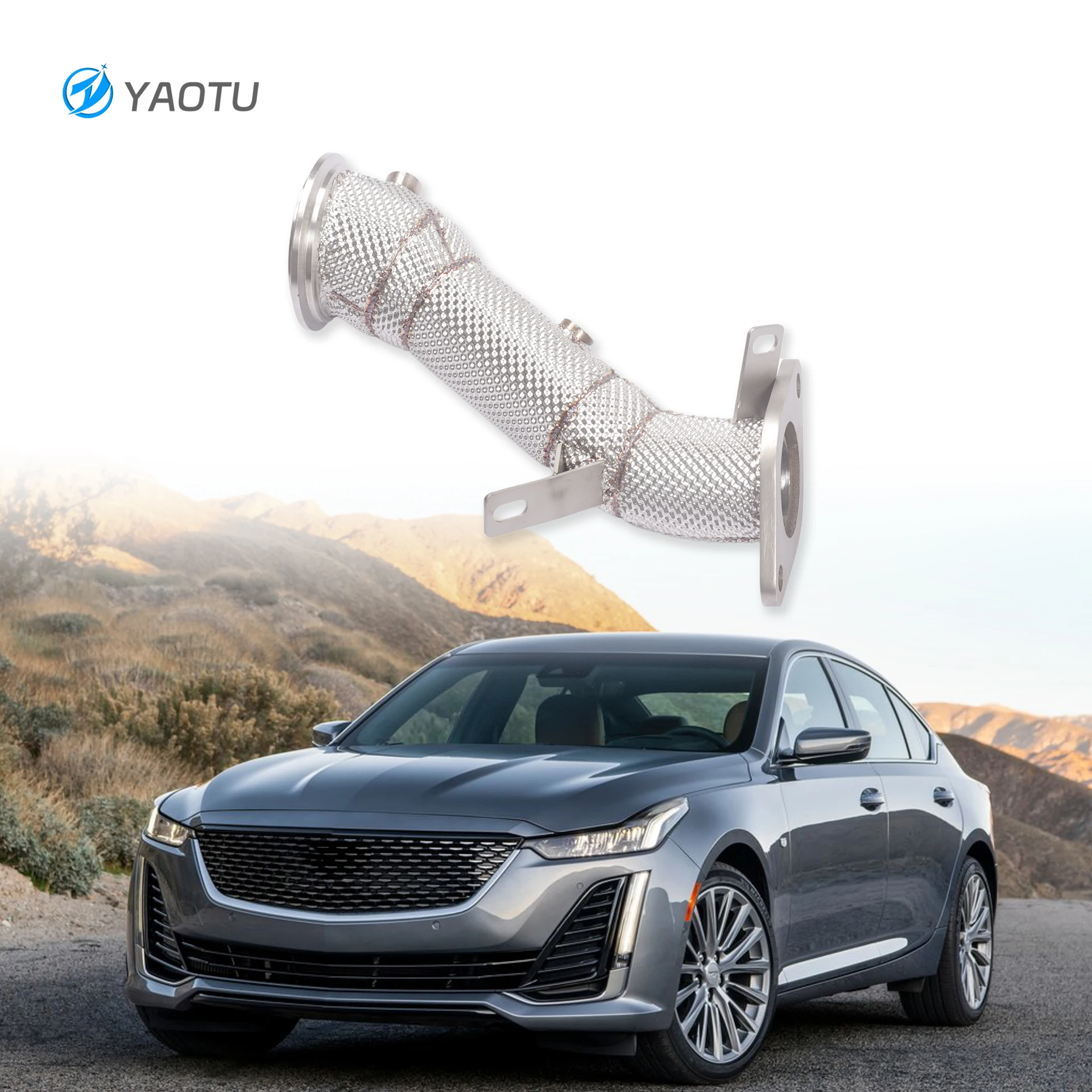 YT Stainless Steel High Performance Straight Exhaust Downpipe with Heat Insulation Suitable for Cadillac CT4 CT5 2.0T
YT Stainless Steel High Performance Straight Exhaust Downpipe with Heat Insulation Suitable for Cadillac CT4 CT5 2.0T