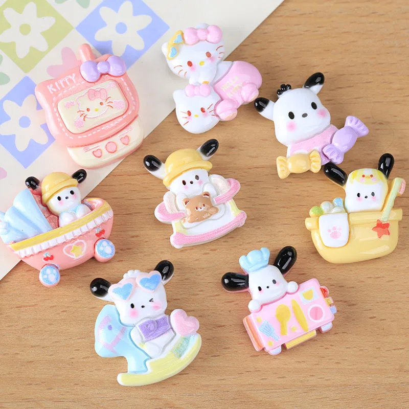 10PCS 50pcs cartoon Sanrio Pochacco Hello Kitty Handmade DIY mobile phone hair accessories keychain resin Decor accessories
10PCS 50pcs cartoon Sanrio Pochacco Hello Kitty Handmade DIY mobile phone hair accessories keychain resin Decor accessories