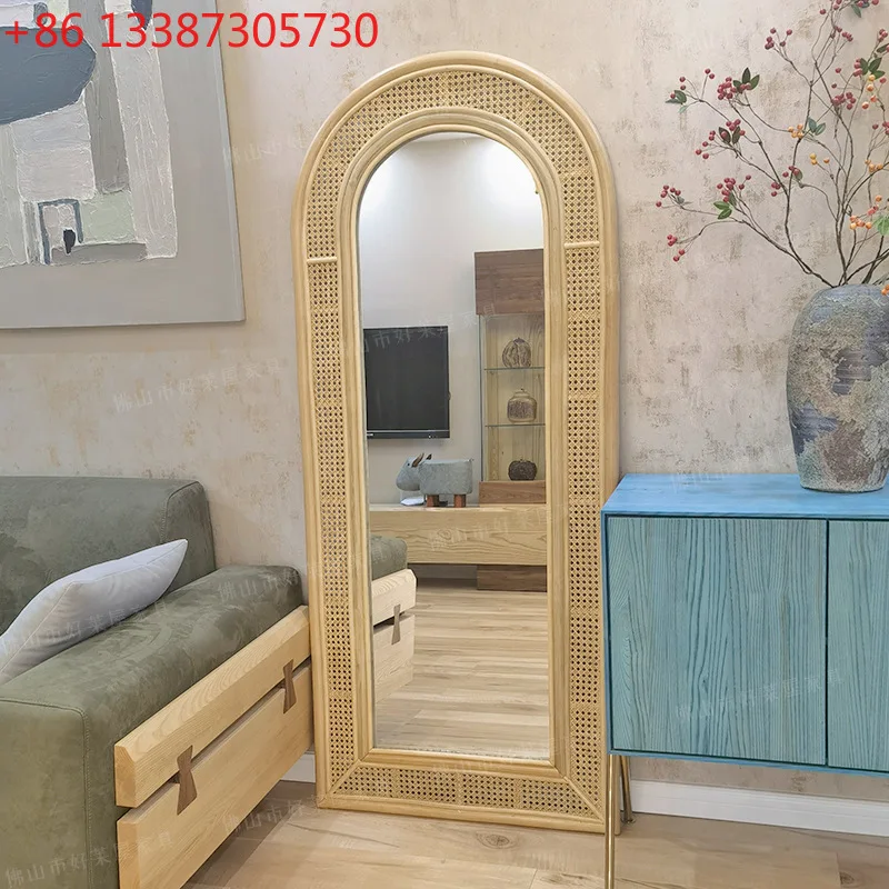 Simple full body rattan mirror rattan woven handmade fitting mirror
Simple full body rattan mirror rattan woven handmade fitting mirror