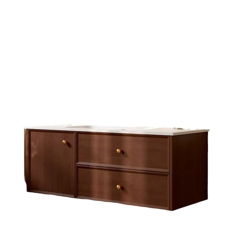 Antique solid wood combination artificial stone integrated basin in bathroom cabinet Toilet washstand
Antique solid wood combination artificial stone integrated basin in bathroom cabinet Toilet washstand