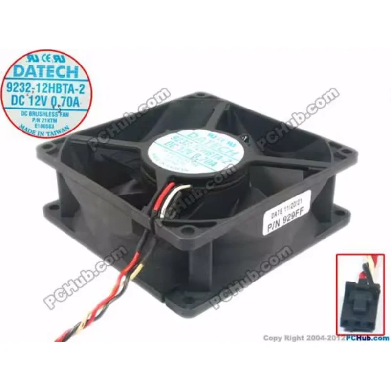 JMC / DaTech 9232-12HBTA-2 DC 12 В 0,70 А 90X90X32 мм 3-проводной охлаждающий вентилятор для сервера
JMC / DaTech 9232-12HBTA-2 DC 12 В 0,70 А 90X90X32 мм 3-проводной охлаждающий вентилятор для сервера
