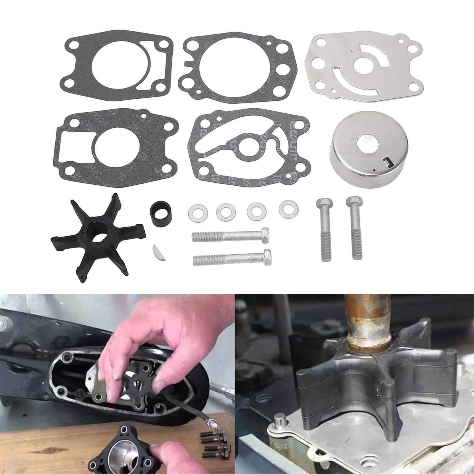 Outboard Water Pump Impeller Kit 679 W0078 A0 00 Rugged Water Pump Impeller Repair Kit for Yamaha 40 50hp 1992 to 1997
Outboard Water Pump Impeller Kit 679 W0078 A0 00 Rugged Water Pump Impeller Repair Kit for Yamaha 40 50hp 1992 to 1997
