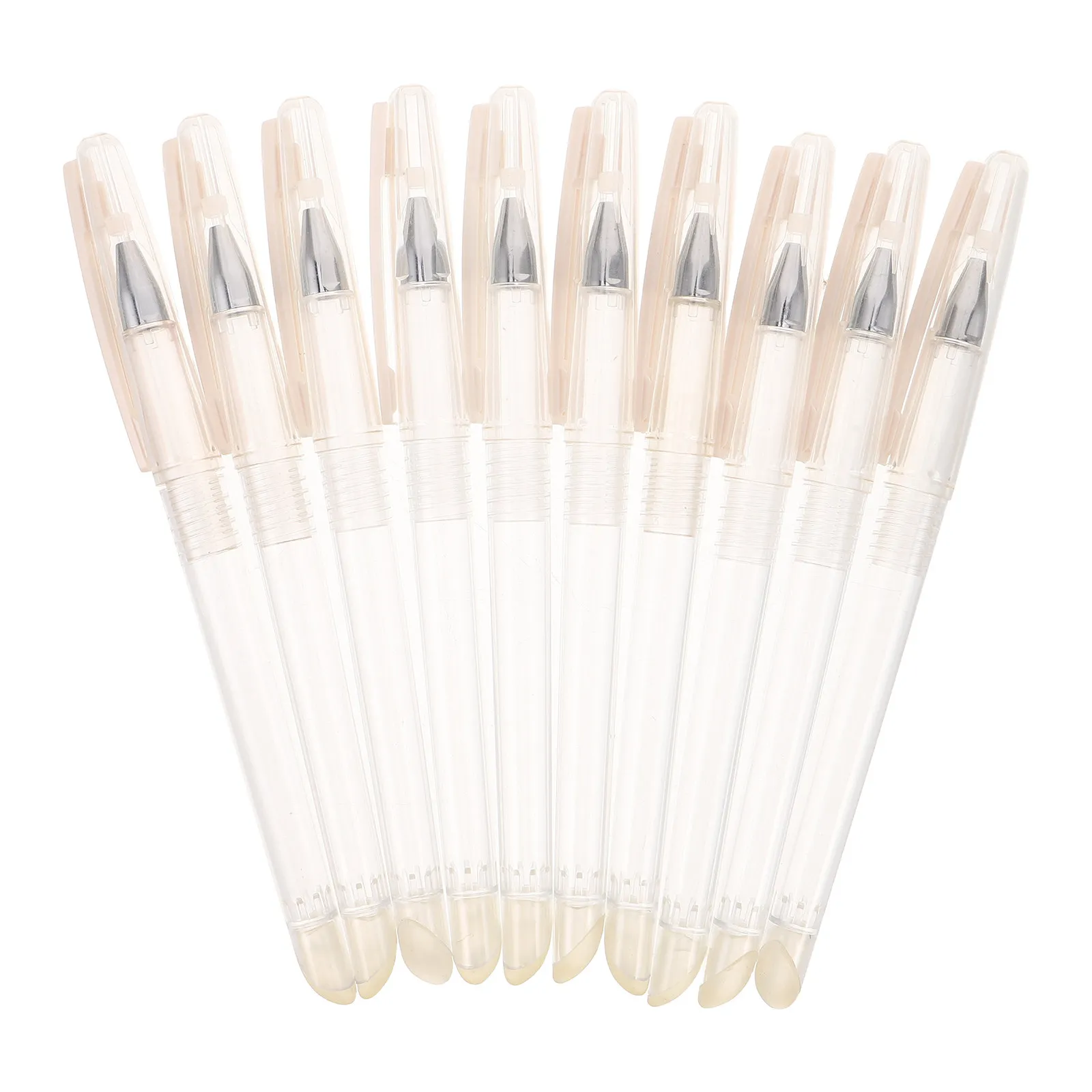 10Pcs Transparent Empty Gel Pen Tubes Clear Plastic Pen Shells with Erasable Rubber Tip Refillable School Office Stationery
10Pcs Transparent Empty Gel Pen Tubes Clear Plastic Pen Shells with Erasable Rubber Tip Refillable School Office Stationery