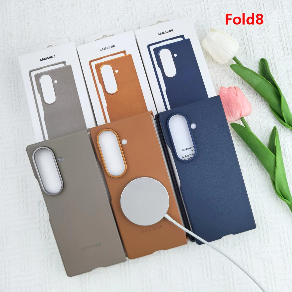 Original SAMSUNG Galaxy Z Fold 8 5G For Magsafe Leather Phone Case Fold8 Luxury Business Slim Magnetic Wireless Charge Cover
Original SAMSUNG Galaxy Z Fold 8 5G For Magsafe Leather Phone Case Fold8 Luxury Business Slim Magnetic Wireless Charge Cover