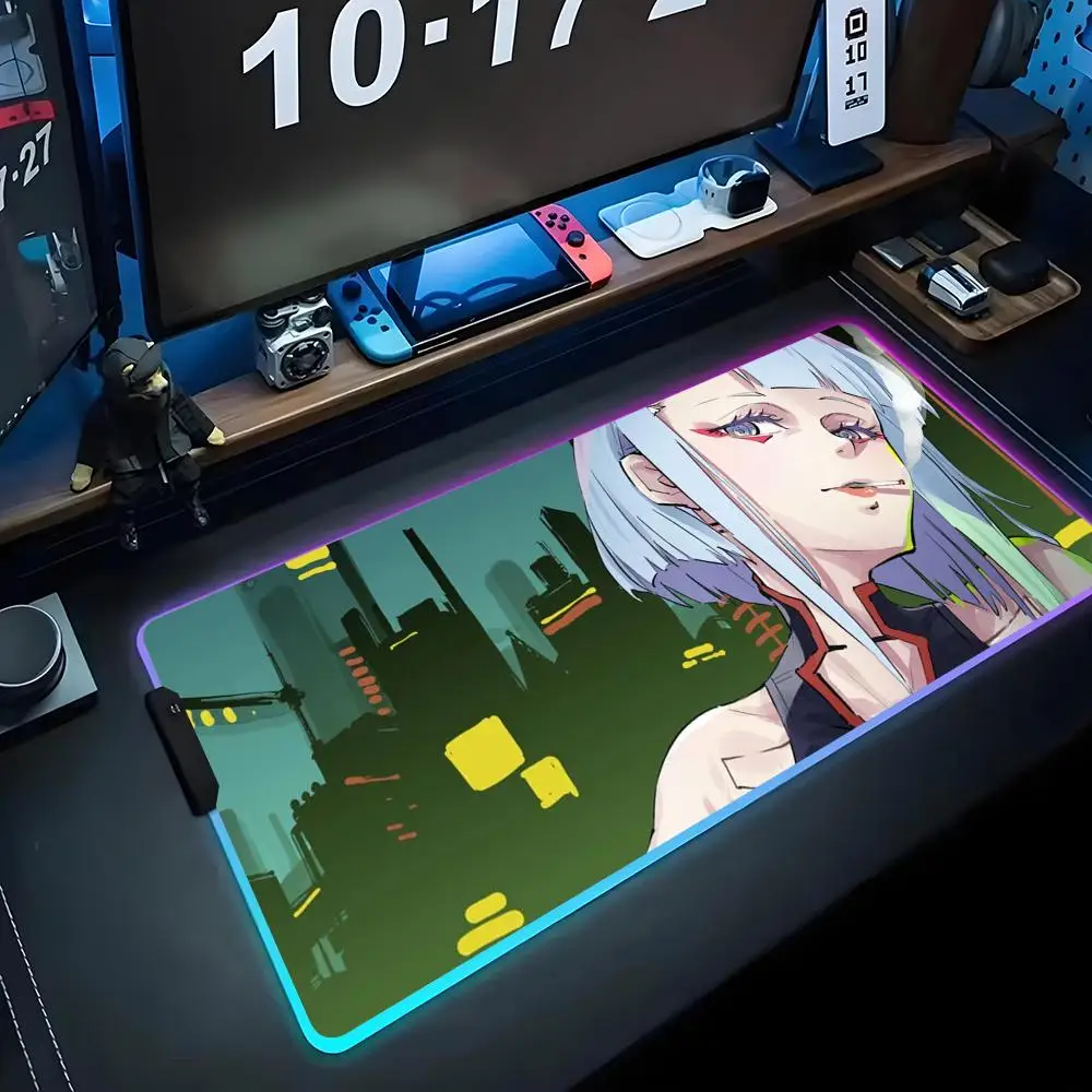 edgerunners Mouse Pad RGB Gaming Mousepad Big LED Pad PC Desk Mat Luminous Mouse Pad Large Keyboard Mats Table Rug With Backlit
edgerunners Mouse Pad RGB Gaming Mousepad Big LED Pad PC Desk Mat Luminous Mouse Pad Large Keyboard Mats Table Rug With Backlit