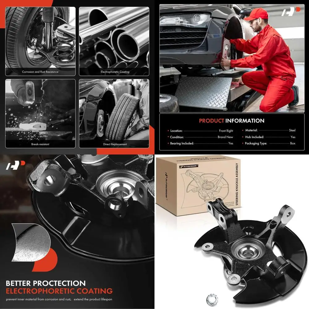 Передний правый поворотный кулак и ступица подшипника колеса премиум-класса в сборе, совместимый с Honda Pilot 2005 2006 2007 2008, V6 3.5L, Pa
Передний правый поворотный кулак и ступица подшипника колеса премиум-класса в сборе, совместимый с Honda Pilot 2005 2006 2007 2008, V6 3.5L, Pa