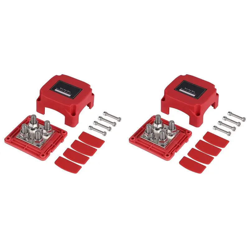 2X For Auto RV Marine Truck Boat Heavy Duty 400A 48V Tin Plated Copper Power Distribution Block Ground Busbar Box A-T48C
2X For Auto RV Marine Truck Boat Heavy Duty 400A 48V Tin Plated Copper Power Distribution Block Ground Busbar Box A-T48C