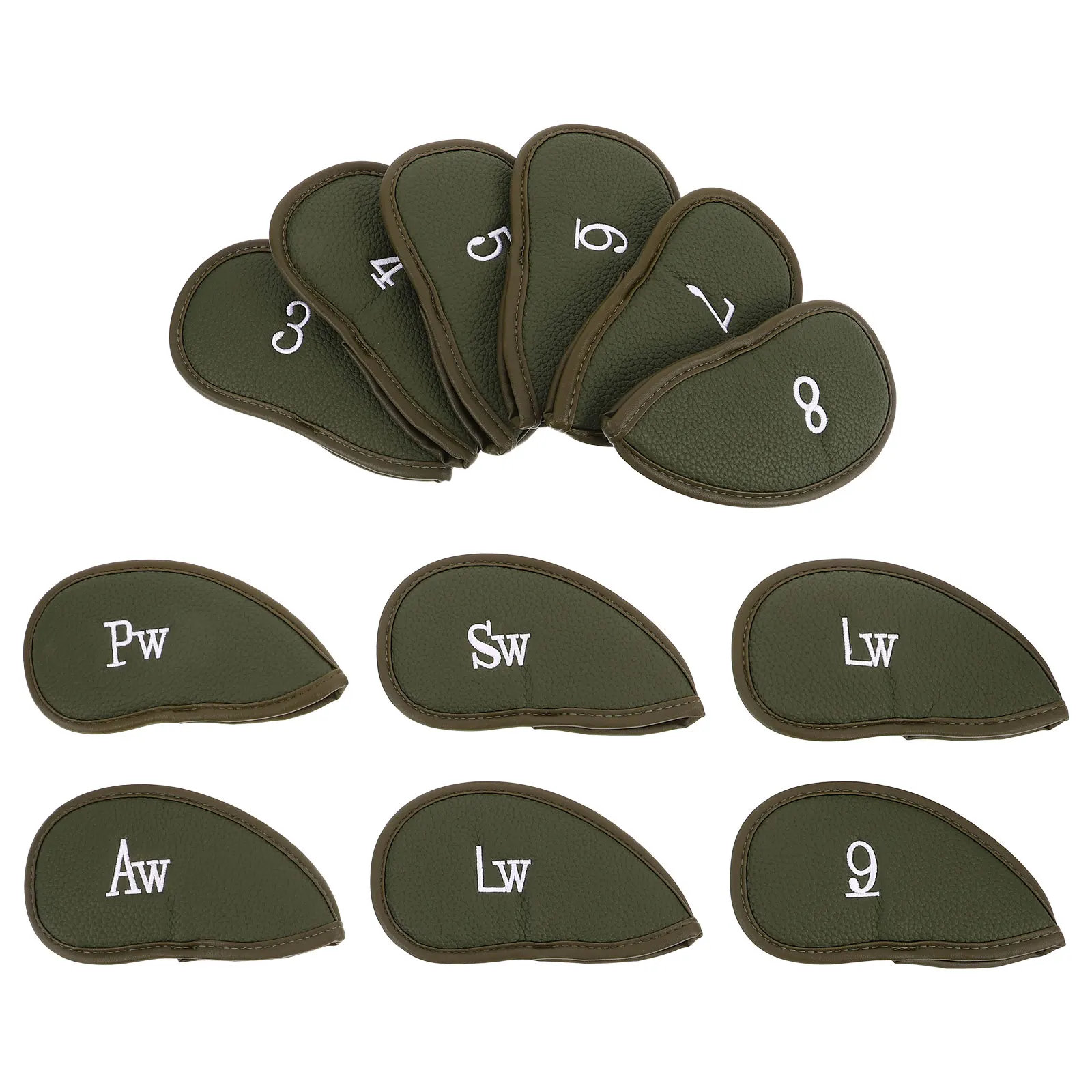 12pcs Covers Thickened PU Protectors Reusable Covers for Golf Pu Headcover For Golf Iron Sleeves Protectors
12pcs Covers Thickened PU Protectors Reusable Covers for Golf Pu Headcover For Golf Iron Sleeves Protectors