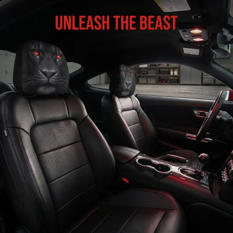 Крутые чехлы на подголовники для автомобиля «Черная пантера» с красными глазами, 2 шт., универсальные аксессуары для декора салона автомобиля
Крутые чехлы на подголовники для автомобиля «Черная пантера» с красными глазами, 2 шт., универсальные аксессуары для декора салона автомобиля
