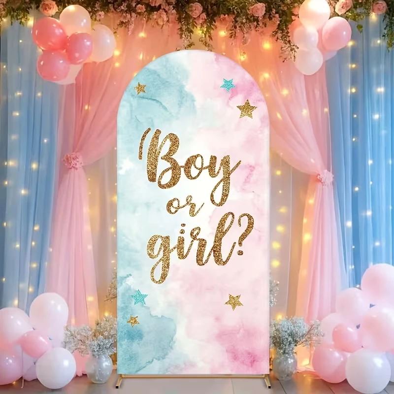 LS Custom 2-Sided Blue and Pink Boy or Girl Stars Gender Reveal Baby Shower Covers Chiara Arch Background Decor Backdrop Photo
LS Custom 2-Sided Blue and Pink Boy or Girl Stars Gender Reveal Baby Shower Covers Chiara Arch Background Decor Backdrop Photo