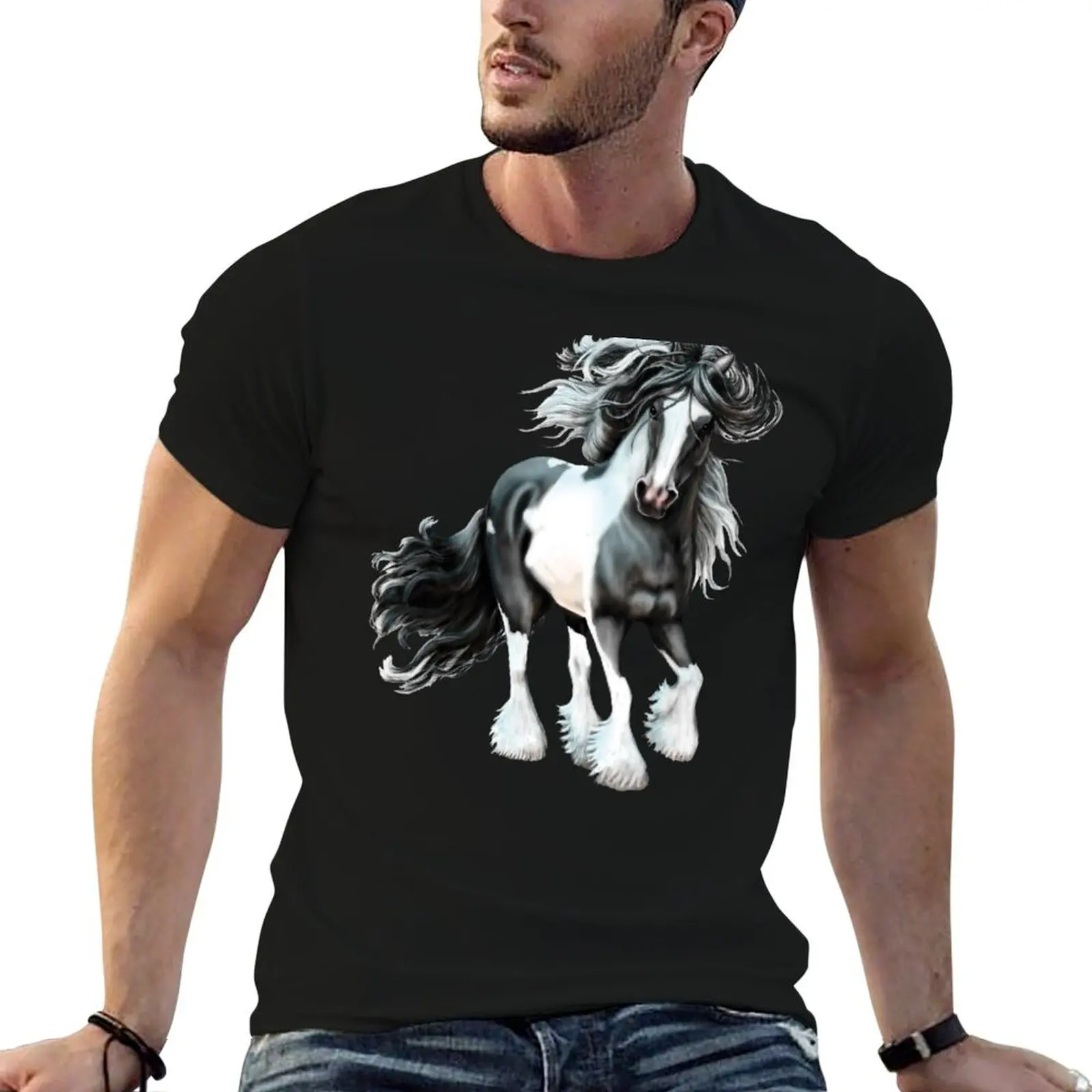 Prince, Gypsy Vanner Horse T-Shirt printed t shirts for man t shirt personalised man t shirt cotton high quality T-Shirt
Prince, Gypsy Vanner Horse T-Shirt printed t shirts for man t shirt personalised man t shirt cotton high quality T-Shirt