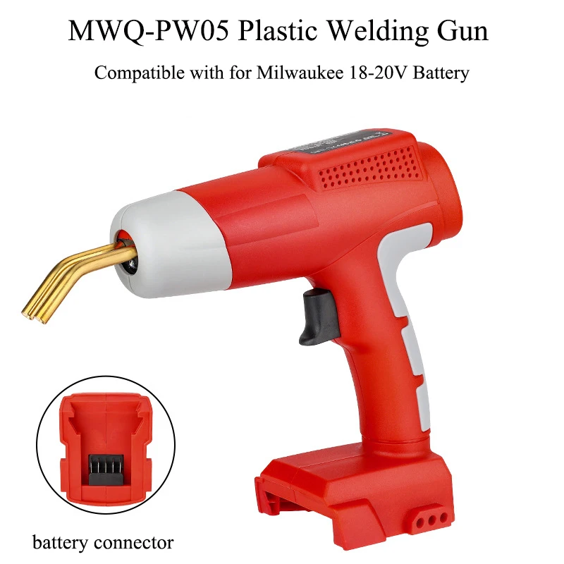 For Milwaukee 18V Li-ion Battery 80W Plastic Welder Cordless Hot Nailer with LED Light for Car Bumpers and Other Plastic Repairs
For Milwaukee 18V Li-ion Battery 80W Plastic Welder Cordless Hot Nailer with LED Light for Car Bumpers and Other Plastic Repairs