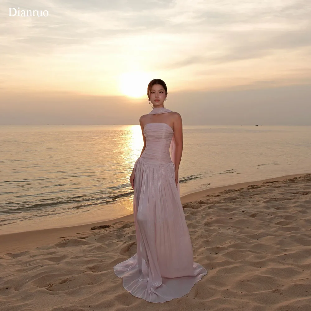 Dianruo Dreamy Chiffon Strapless Evening Dress Beach Shimmery Robes De Soirée A Line Vestidos De Fiesta Elegantes Customized
Dianruo Dreamy Chiffon Strapless Evening Dress Beach Shimmery Robes De Soirée A Line Vestidos De Fiesta Elegantes Customized