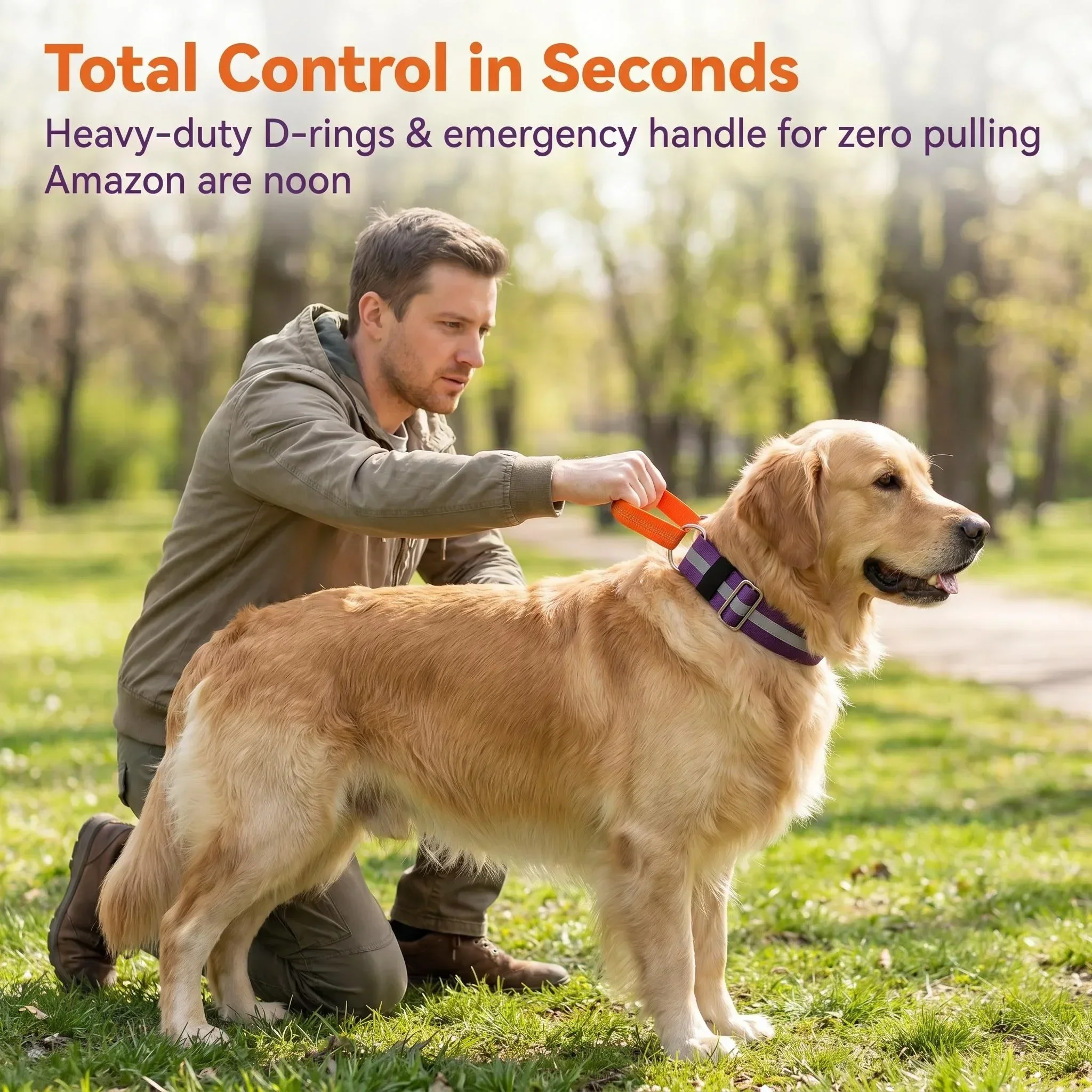 Reflective Nylon Dog Collar - Adjustable, Heavy Duty Anti-Pull with 500m Visibility for All Breeds
Reflective Nylon Dog Collar - Adjustable, Heavy Duty Anti-Pull with 500m Visibility for All Breeds
