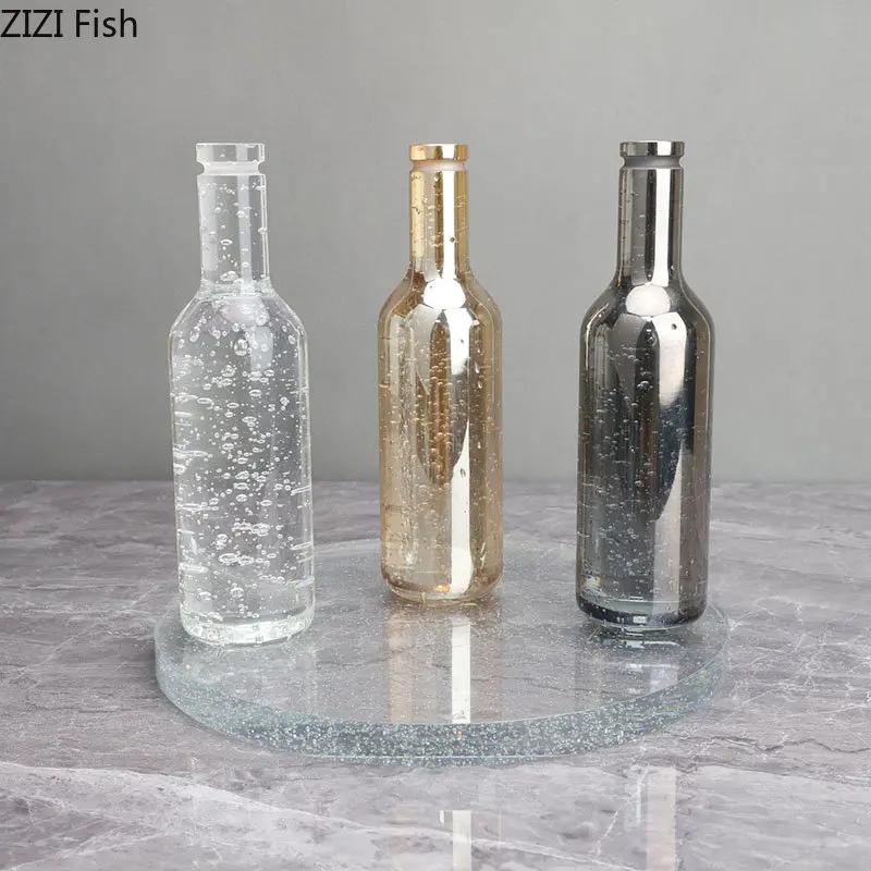 Bubble Wine Bottle Simulation Sculpture Imitation Wine Bottle Crystal Statue Desk Decoration Crafts Ornaments Modern Home Decor
Bubble Wine Bottle Simulation Sculpture Imitation Wine Bottle Crystal Statue Desk Decoration Crafts Ornaments Modern Home Decor