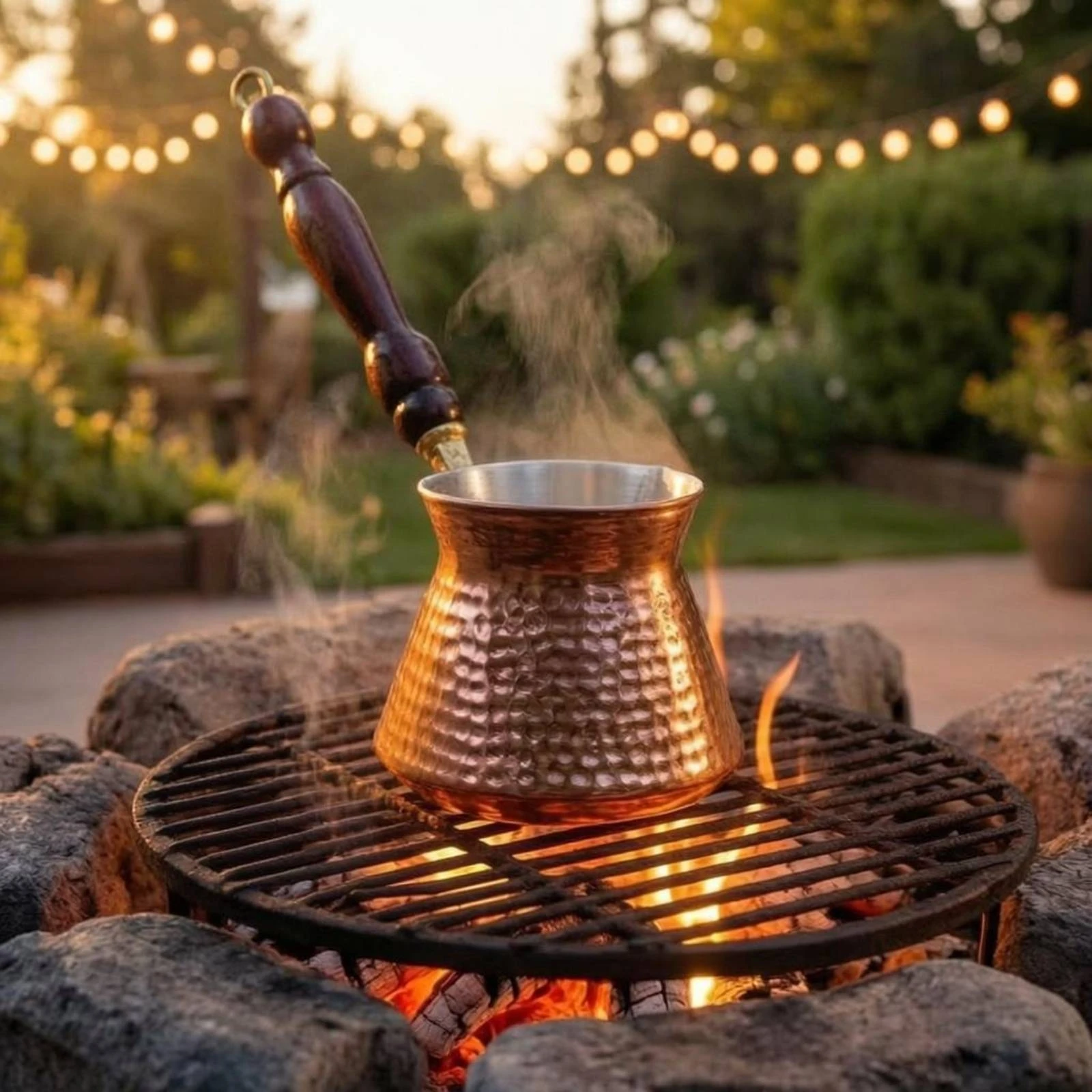 Copper Cezve Embossed Turkish-Style Coffee Pot Copper Coffee Pot Wooden Handle Kitchenware Traditional Design
Copper Cezve Embossed Turkish-Style Coffee Pot Copper Coffee Pot Wooden Handle Kitchenware Traditional Design