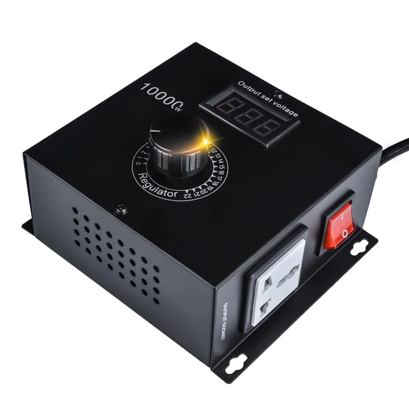 HFIL-10000W AC Variable Speed Controller 120V-220V 15A, Fan Speed Controlle Motor Speed Controller For Electric Motor EU Plug
HFIL-10000W AC Variable Speed Controller 120V-220V 15A, Fan Speed Controlle Motor Speed Controller For Electric Motor EU Plug