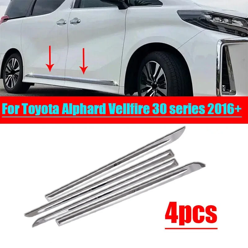 Chrome Steel Body Side Moulding Cover Trim For Toyota Alphard Vellfire 30 series 2016+
Chrome Steel Body Side Moulding Cover Trim For Toyota Alphard Vellfire 30 series 2016+