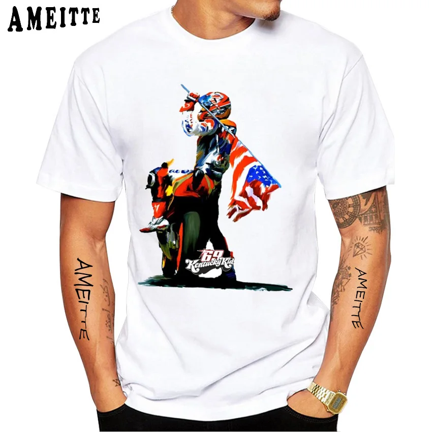 Nicky Hayden 69 GP Race Kentucky Riding Legend T-Shirt Men Short Sleeve Adventure Sport Shirt Hip Hop Casual Boy White Tees
Nicky Hayden 69 GP Race Kentucky Riding Legend T-Shirt Men Short Sleeve Adventure Sport Shirt Hip Hop Casual Boy White Tees