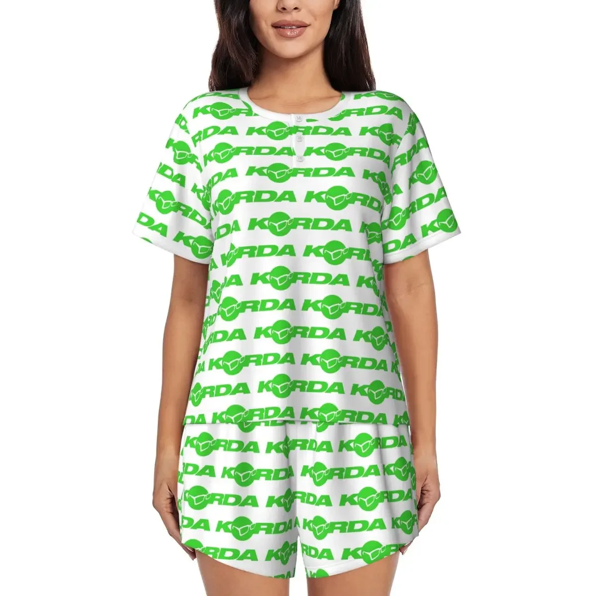 Korda Fishing Logo Round Neck Short Sleeve Nightgowns for Sleeping Sleepshirts Women Soft Pajama Set Short Pants
Korda Fishing Logo Round Neck Short Sleeve Nightgowns for Sleeping Sleepshirts Women Soft Pajama Set Short Pants