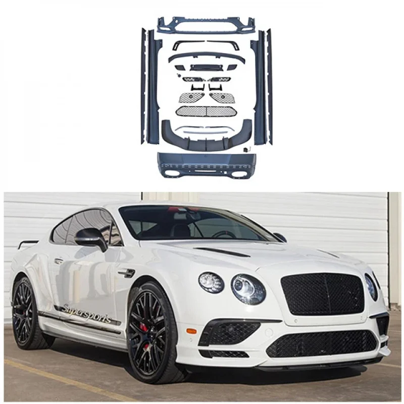 Applicable to y 16-19 Continental GT Upgrade Supersport Body Kit Front and Rear Bumper Assembly Modification
Applicable to y 16-19 Continental GT Upgrade Supersport Body Kit Front and Rear Bumper Assembly Modification