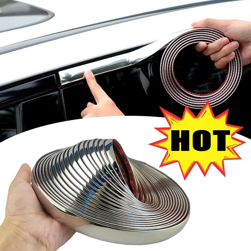 Universal Auto Self Adhesive Side Door Chrome Strip Moulding Decoration Bumper Protector Trim Tape Car Sticker
Universal Auto Self Adhesive Side Door Chrome Strip Moulding Decoration Bumper Protector Trim Tape Car Sticker