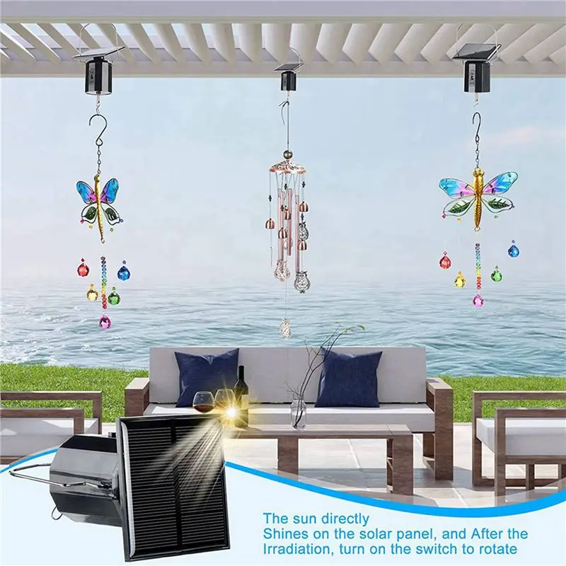 8Pcs Solar Powered Wind Spinner Motor Solar Energy Hanging Rotating Motor Revolving Wind Chime Spinner Motor For Display
8Pcs Solar Powered Wind Spinner Motor Solar Energy Hanging Rotating Motor Revolving Wind Chime Spinner Motor For Display
