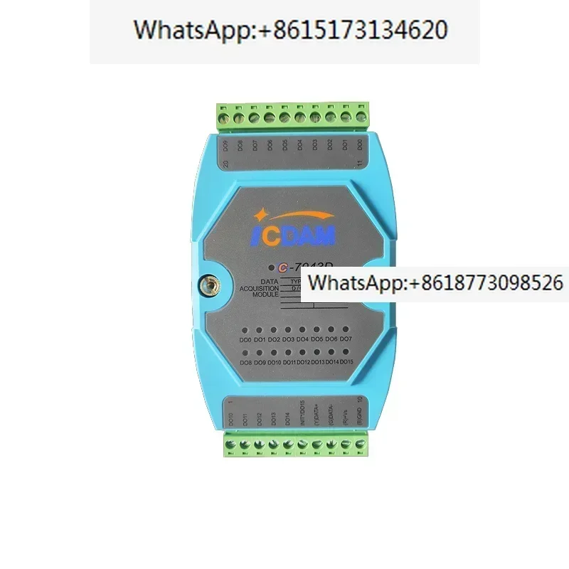 C-7043D 16-channel non isolated OC gate digital switch output Adam 4043 data acquisition module
C-7043D 16-channel non isolated OC gate digital switch output Adam 4043 data acquisition module