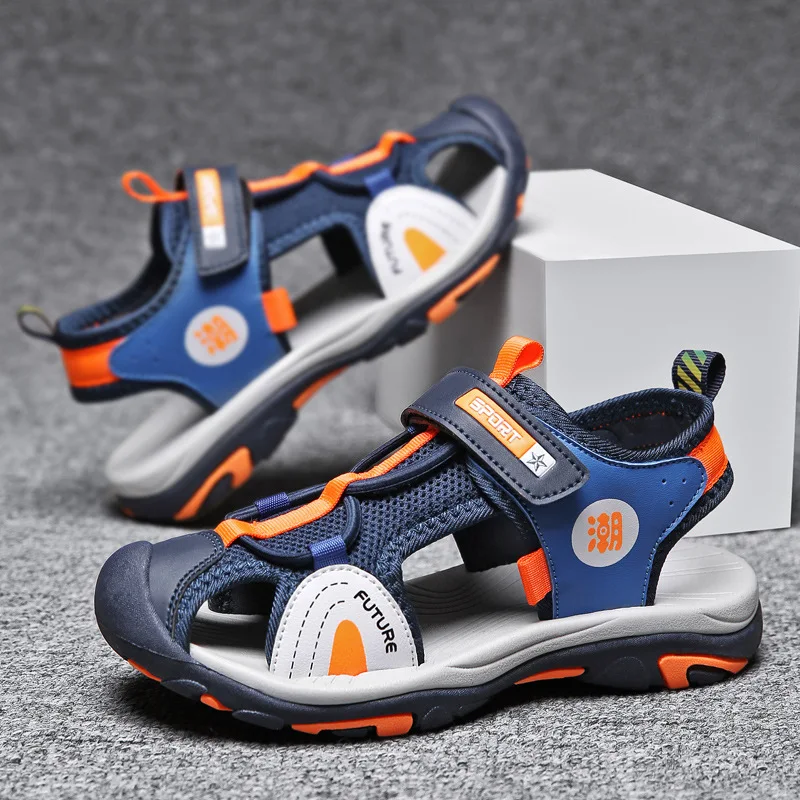 Closed-Toe kids Sport Sandals Breathable Mesh Boys Outdoor Sandals Anti-Slip Quick-Drying Beach Shoes for Children
Closed-Toe kids Sport Sandals Breathable Mesh Boys Outdoor Sandals Anti-Slip Quick-Drying Beach Shoes for Children
