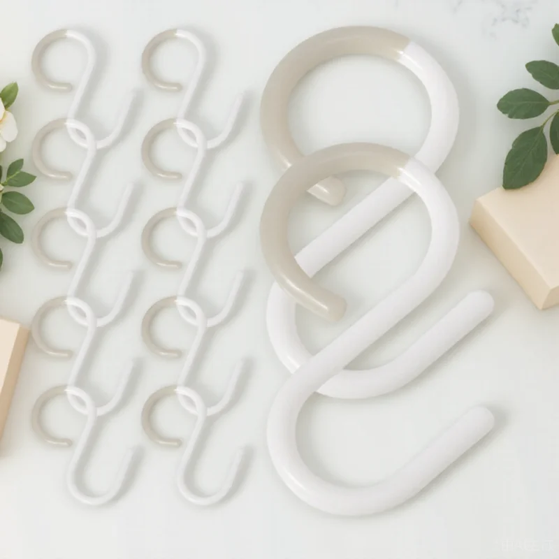 12pcs Plastic S Hooks Multi-Purpose Hanger Hook Storage Organizer Anti-Slip Closet Coat Hook Bathroom Key Holder Reusable
12pcs Plastic S Hooks Multi-Purpose Hanger Hook Storage Organizer Anti-Slip Closet Coat Hook Bathroom Key Holder Reusable