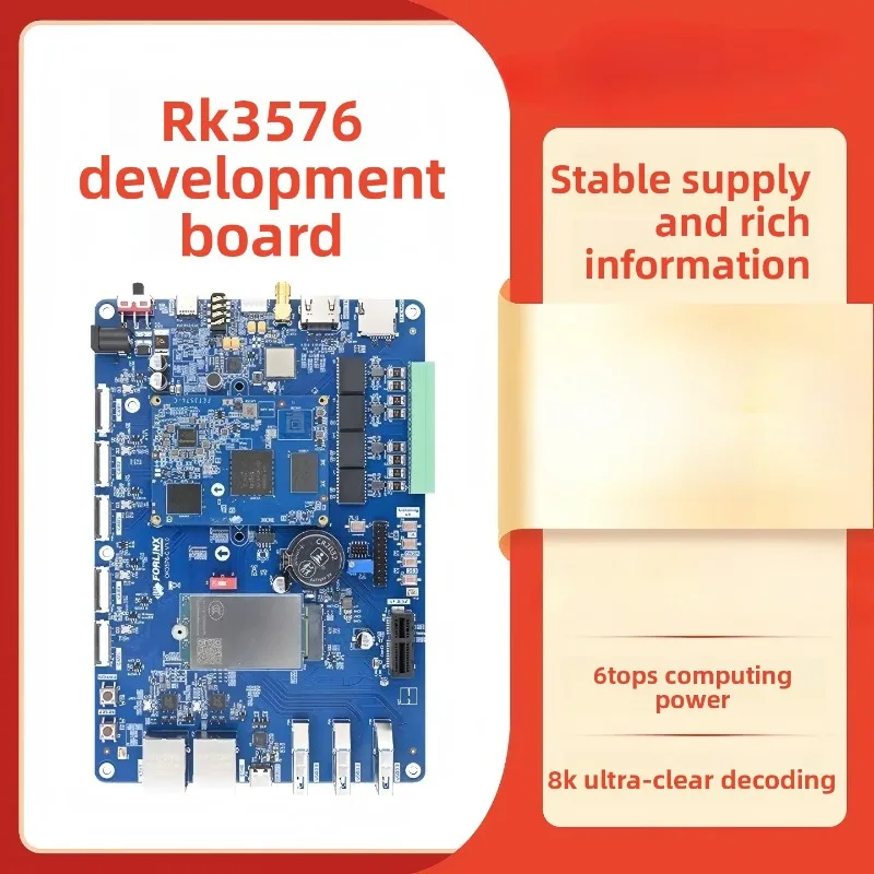 for RK3576 AIoT Motherboard, 8nm Process, Octa-Core Processor, 6T Computing Power, Low Cost, Commercial Grade 2+32
for RK3576 AIoT Motherboard, 8nm Process, Octa-Core Processor, 6T Computing Power, Low Cost, Commercial Grade 2+32