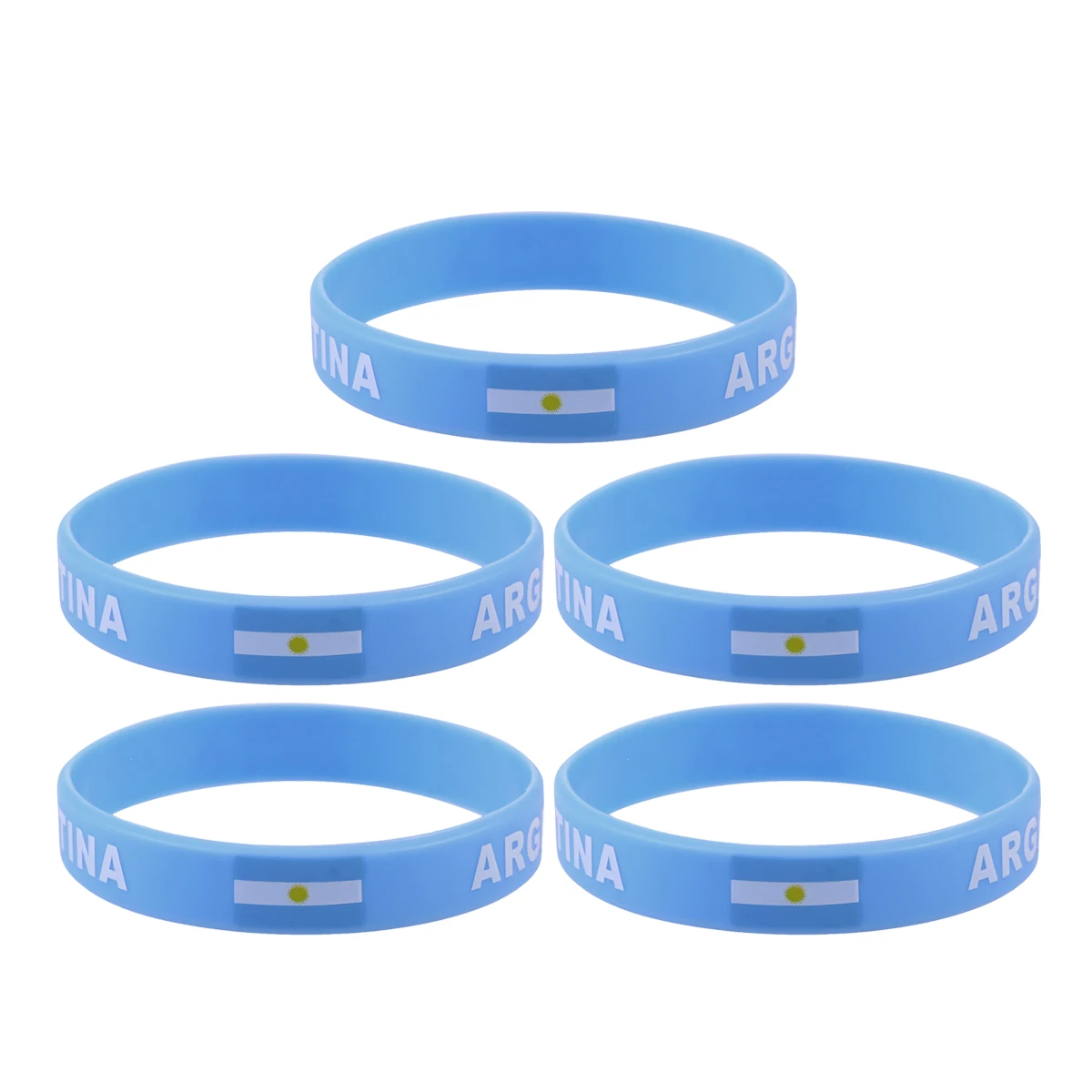 5pcs Country Flag Silicone Wristbands Durable Comfortable Sports Game Football Match Argentina Bracelet
5pcs Country Flag Silicone Wristbands Durable Comfortable Sports Game Football Match Argentina Bracelet