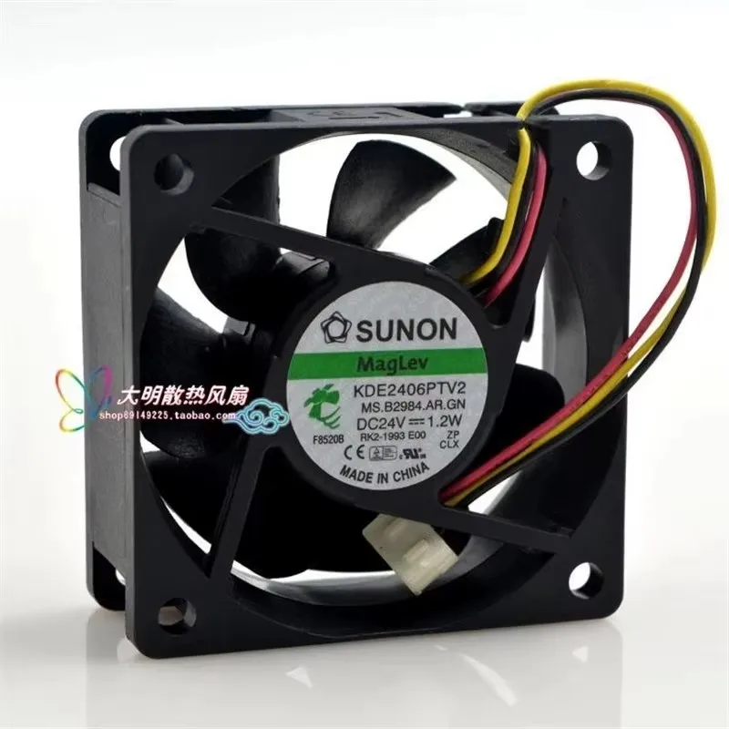 Original KDE2406PTV2 24V 1.2W 6CM 60 * 60 * 25MM frequency converter Cooling fan
Original KDE2406PTV2 24V 1.2W 6CM 60 * 60 * 25MM frequency converter Cooling fan