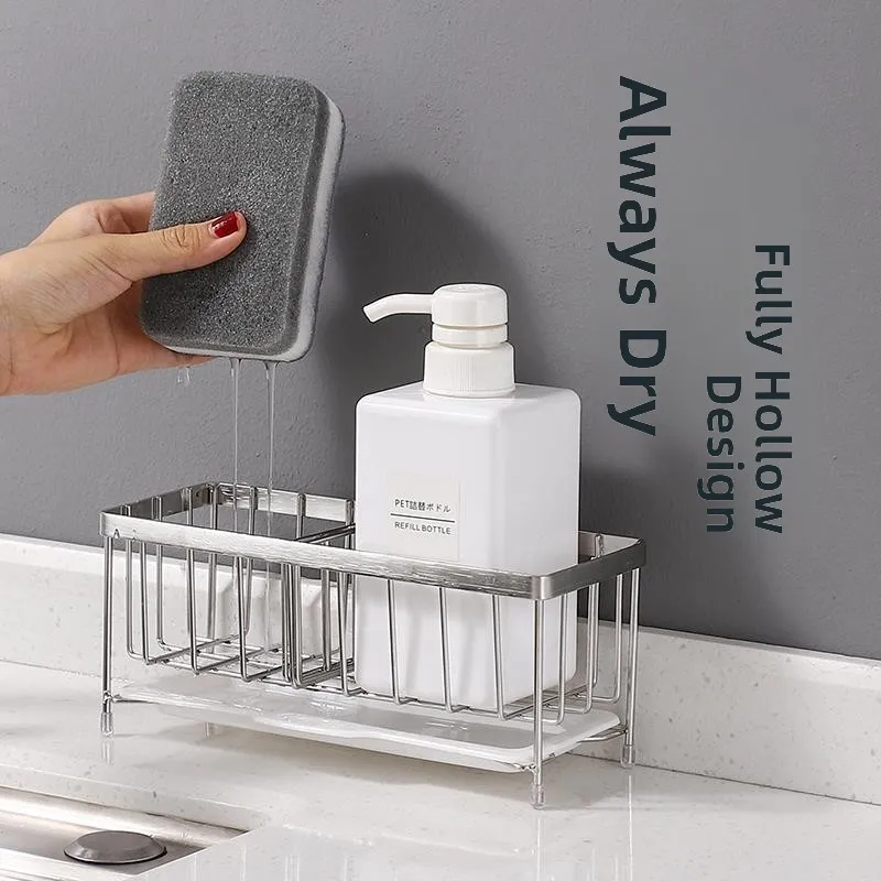 Kitchen Drain Rack Sponge Scouring Pad Storage Shelf Stainless Steel 304 Sink Side Countertop Household Storage Organizer
Kitchen Drain Rack Sponge Scouring Pad Storage Shelf Stainless Steel 304 Sink Side Countertop Household Storage Organizer