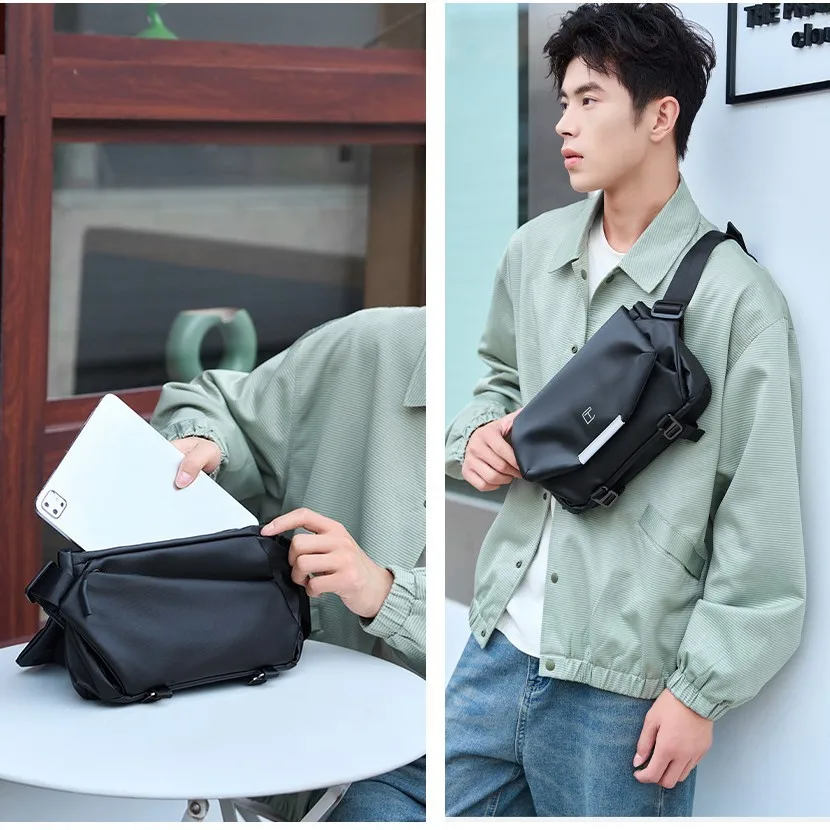Men's crossbody bag, fashionable waterproof single-shoulder bag, men's large-capacity casual student crossbody bag
Men's crossbody bag, fashionable waterproof single-shoulder bag, men's large-capacity casual student crossbody bag