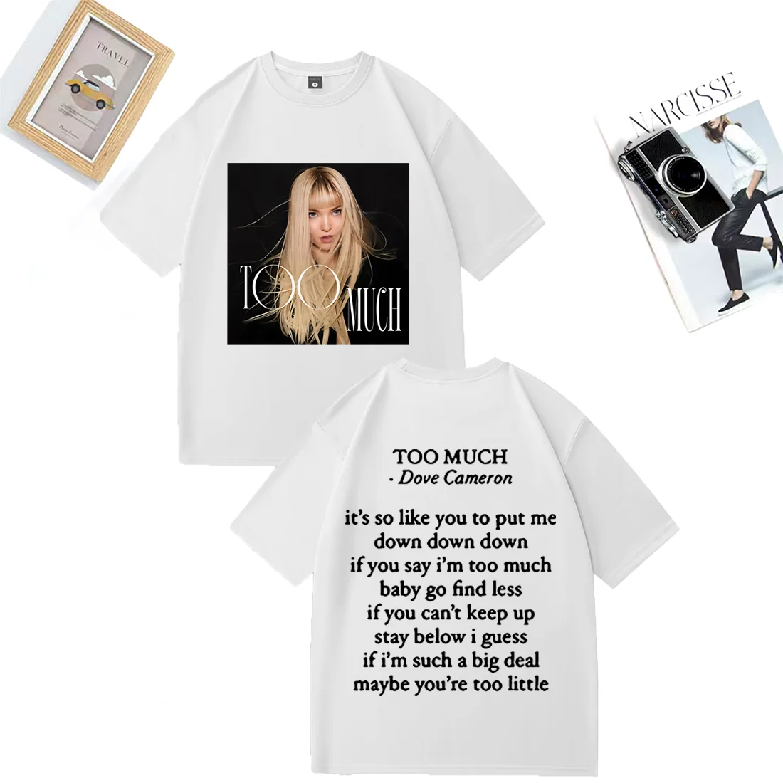 Dove Cameron Too Much Fashion Oversized T-shirt men women Tops Cotton Rapper Street Hip Hop short sleeve vintage unisex t shirts
Dove Cameron Too Much Fashion Oversized T-shirt men women Tops Cotton Rapper Street Hip Hop short sleeve vintage unisex t shirts