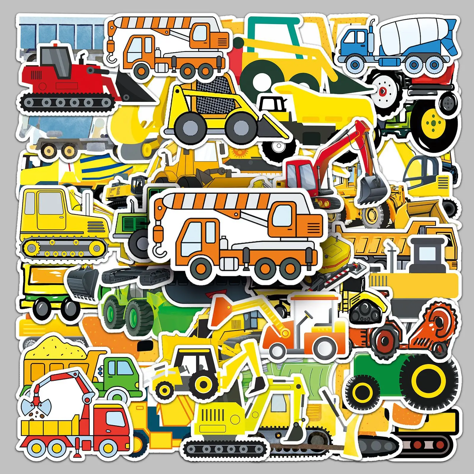 50PCS Engineering Vehicle Graffiti Sticker DIY Wardrobe Phone Case Diary Bicycle Desk Bicycle Waterproof Graffiti Decal Toy
50PCS Engineering Vehicle Graffiti Sticker DIY Wardrobe Phone Case Diary Bicycle Desk Bicycle Waterproof Graffiti Decal Toy