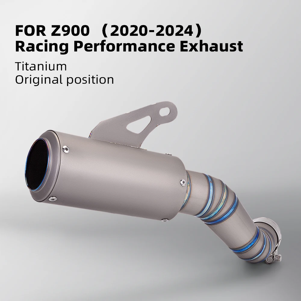 Slip on For Z900 2020-2024 Motorcycle Titanium alloy Exhaust Muffler Pipe Modified With Middle Connection Link Pipe Z900 exhaust
Slip on For Z900 2020-2024 Motorcycle Titanium alloy Exhaust Muffler Pipe Modified With Middle Connection Link Pipe Z900 exhaust