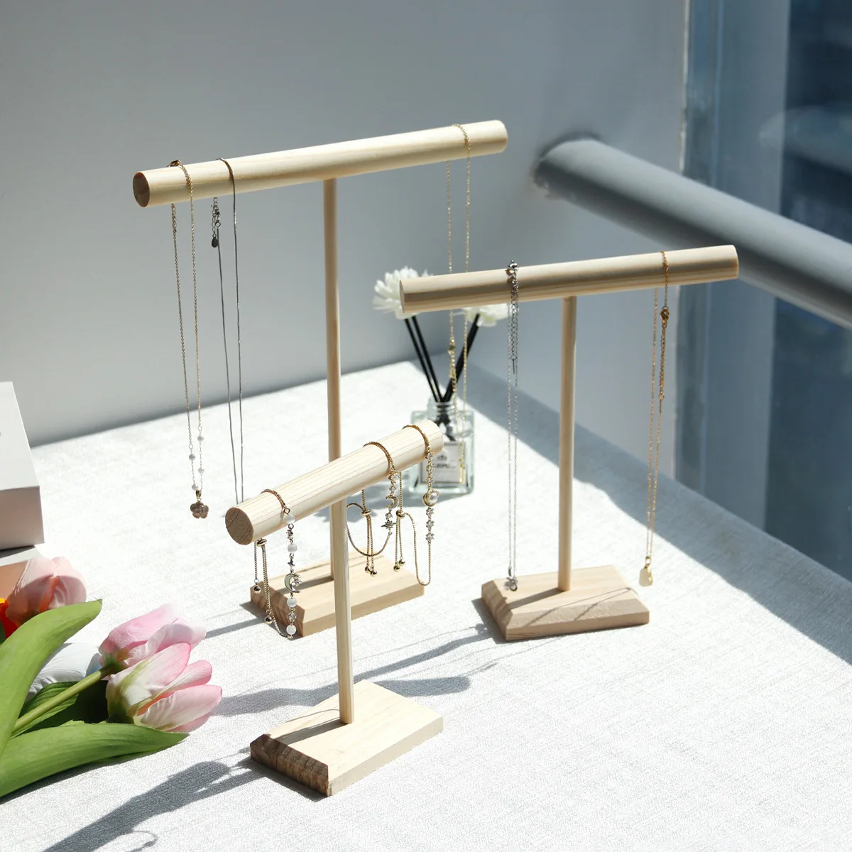 Solid Wood Jewelry Props Display Stand Bracelet Necklace Hair Band Jewelry Storage Display Rack With Wooden Base Supply
Solid Wood Jewelry Props Display Stand Bracelet Necklace Hair Band Jewelry Storage Display Rack With Wooden Base Supply