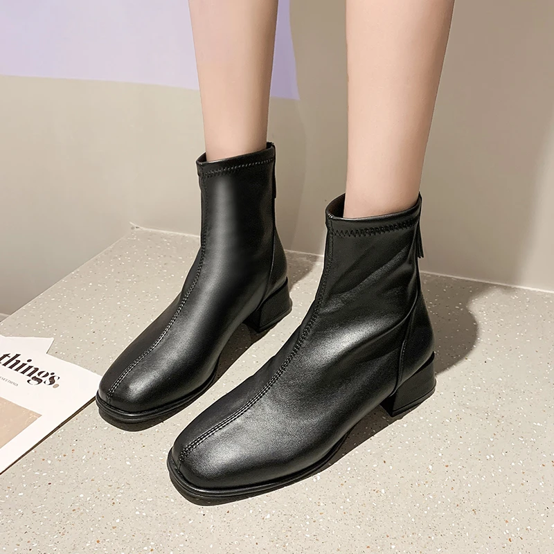 Women Beige High Heels Ankle Boot Winter Female Square Toe Chelsea Boots Short Boot Fashion Zip Women's Boots 2024 Autumn Winter
Women Beige High Heels Ankle Boot Winter Female Square Toe Chelsea Boots Short Boot Fashion Zip Women's Boots 2024 Autumn Winter