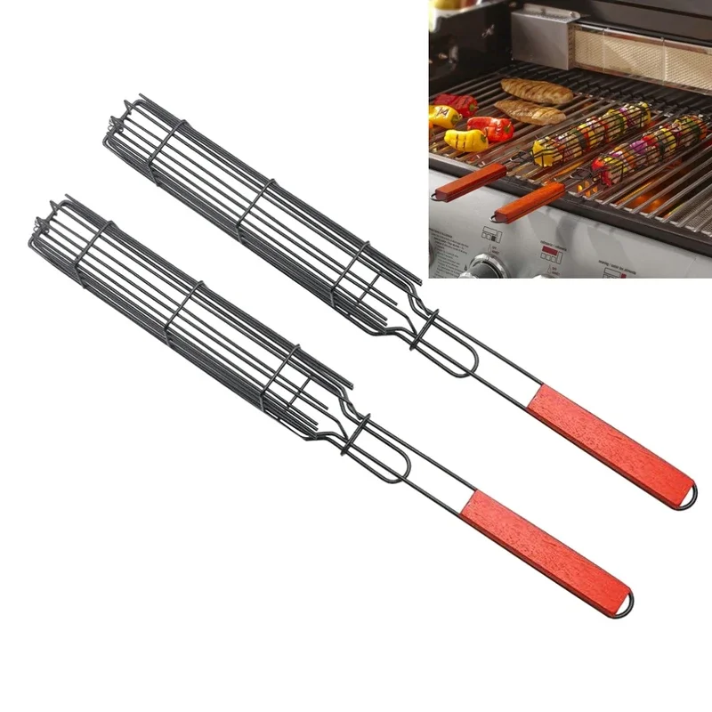 2PCS/4PCS Portable BBQ Grilling Basket Metal Barbecue Grill Basket Roasting Fish Vegetable Meet BBQ Grill Mesh Barbecue Tools
2PCS/4PCS Portable BBQ Grilling Basket Metal Barbecue Grill Basket Roasting Fish Vegetable Meet BBQ Grill Mesh Barbecue Tools