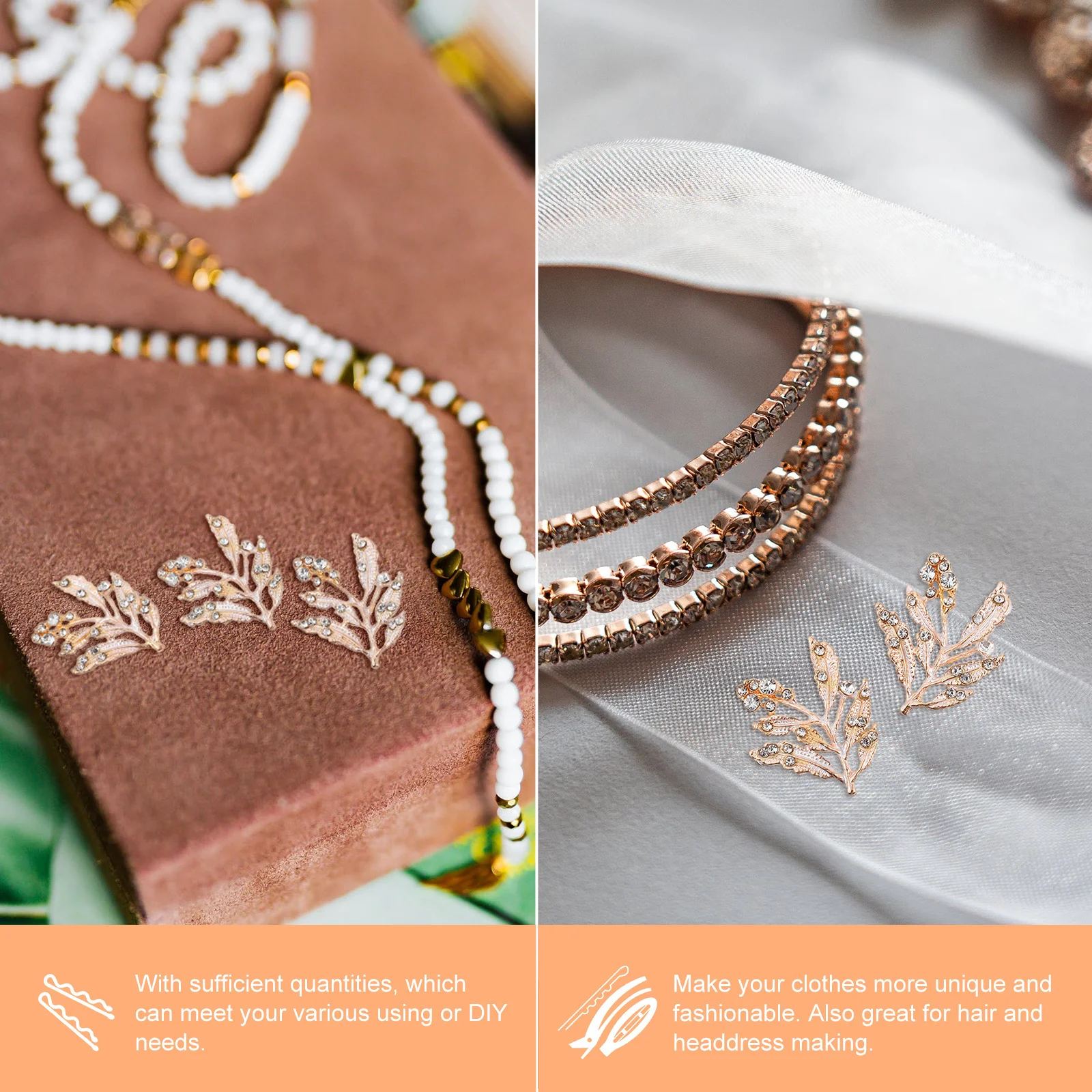 10Pcs Leaf Hairpin Charms Alloy DIY Delicate Headdress Accessories Crystal Hair Stick Making Supplies Personalized Party Hair
10Pcs Leaf Hairpin Charms Alloy DIY Delicate Headdress Accessories Crystal Hair Stick Making Supplies Personalized Party Hair
