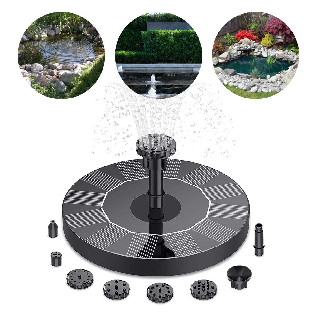1.4W Solar Water Fountain with 7 Nozzles Waterfall Fountain 150L/h Spray Height 30-65cm for Garden/Fish Pond/ Pool/Fish Tank
1.4W Solar Water Fountain with 7 Nozzles Waterfall Fountain 150L/h Spray Height 30-65cm for Garden/Fish Pond/ Pool/Fish Tank