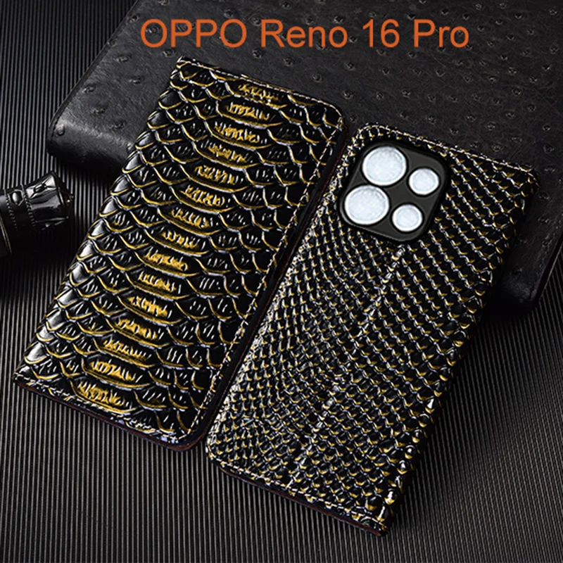 Genuine Leather Flip Case For OPPO Reno 16 Pro Phone Cover Card Cases Dragon Scale Handmade
Genuine Leather Flip Case For OPPO Reno 16 Pro Phone Cover Card Cases Dragon Scale Handmade