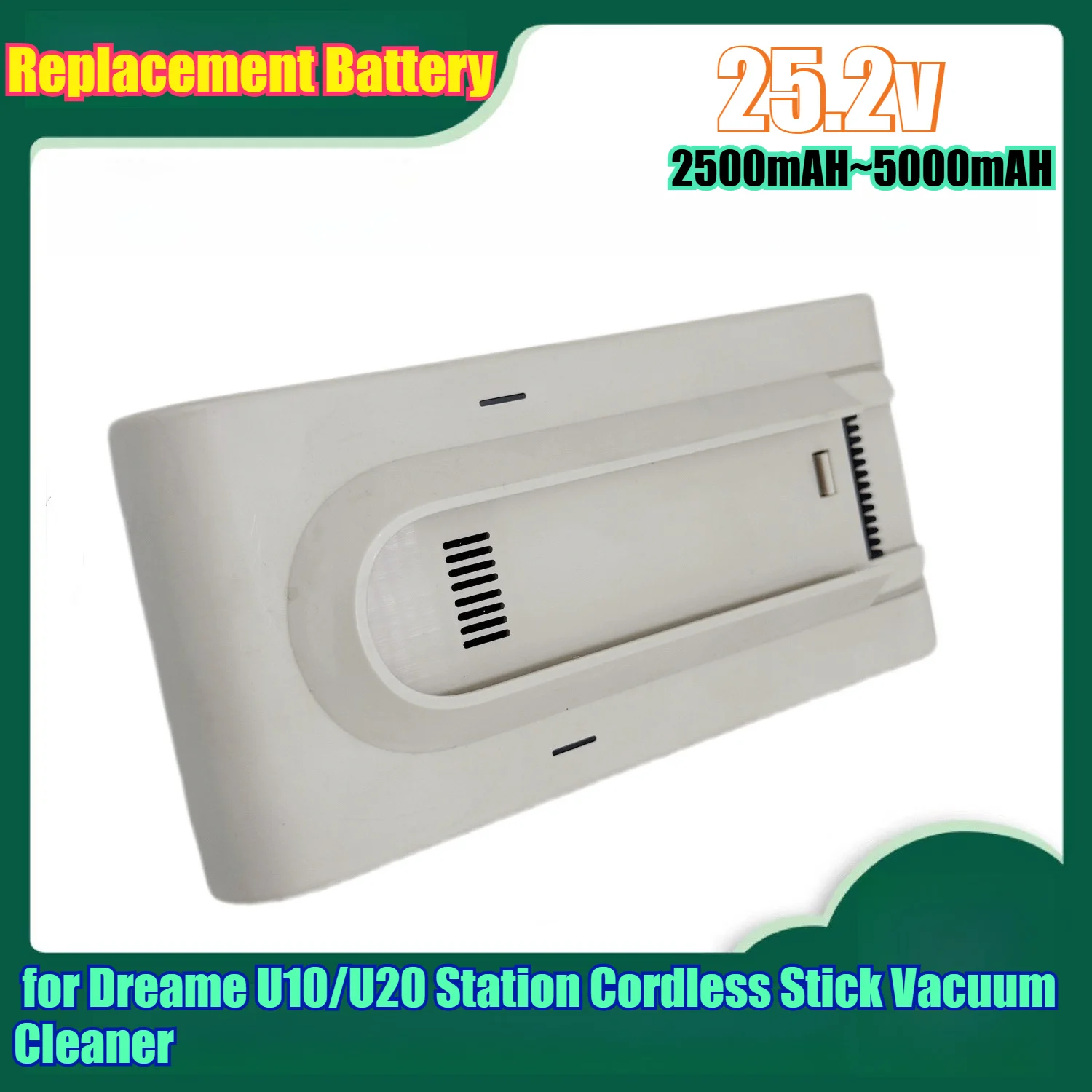 Сменный аккумулятор высокой емкости 5000 мАч для Dreame U10/U20 Station, беспроводной пылесос, литий-ионный аккумулятор, быстрая зарядка
Сменный аккумулятор высокой емкости 5000 мАч для Dreame U10/U20 Station, беспроводной пылесос, литий-ионный аккумулятор, быстрая зарядка