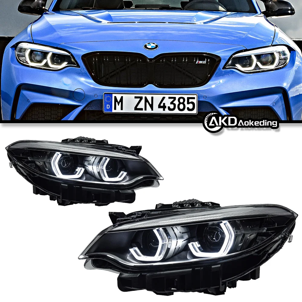Автозапчасти для BMW F22 2-й серии фары LCI Angel Eye Стайлинг светодиодные дневные фары двойной проектор DRL автомобильные аксессуары модифицированные
Автозапчасти для BMW F22 2-й серии фары LCI Angel Eye Стайлинг светодиодные дневные фары двойной проектор DRL автомобильные аксессуары модифицированные