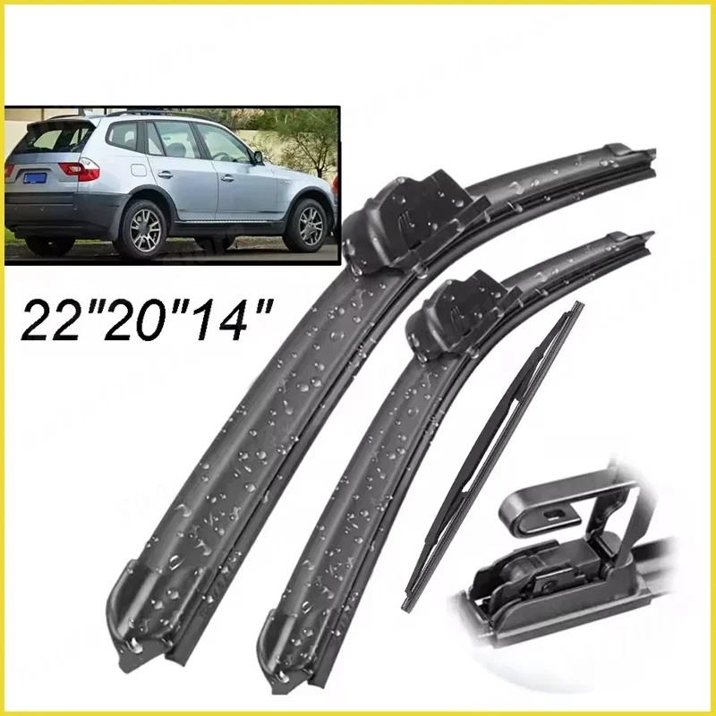 Wiper LHD Front & Rear Wiper Blades Set Kit For BMW X3 E83 2004 - 2010 Windshield Windscreen Window Brushes 22"+20"+14"
Wiper LHD Front & Rear Wiper Blades Set Kit For BMW X3 E83 2004 - 2010 Windshield Windscreen Window Brushes 22"+20"+14"