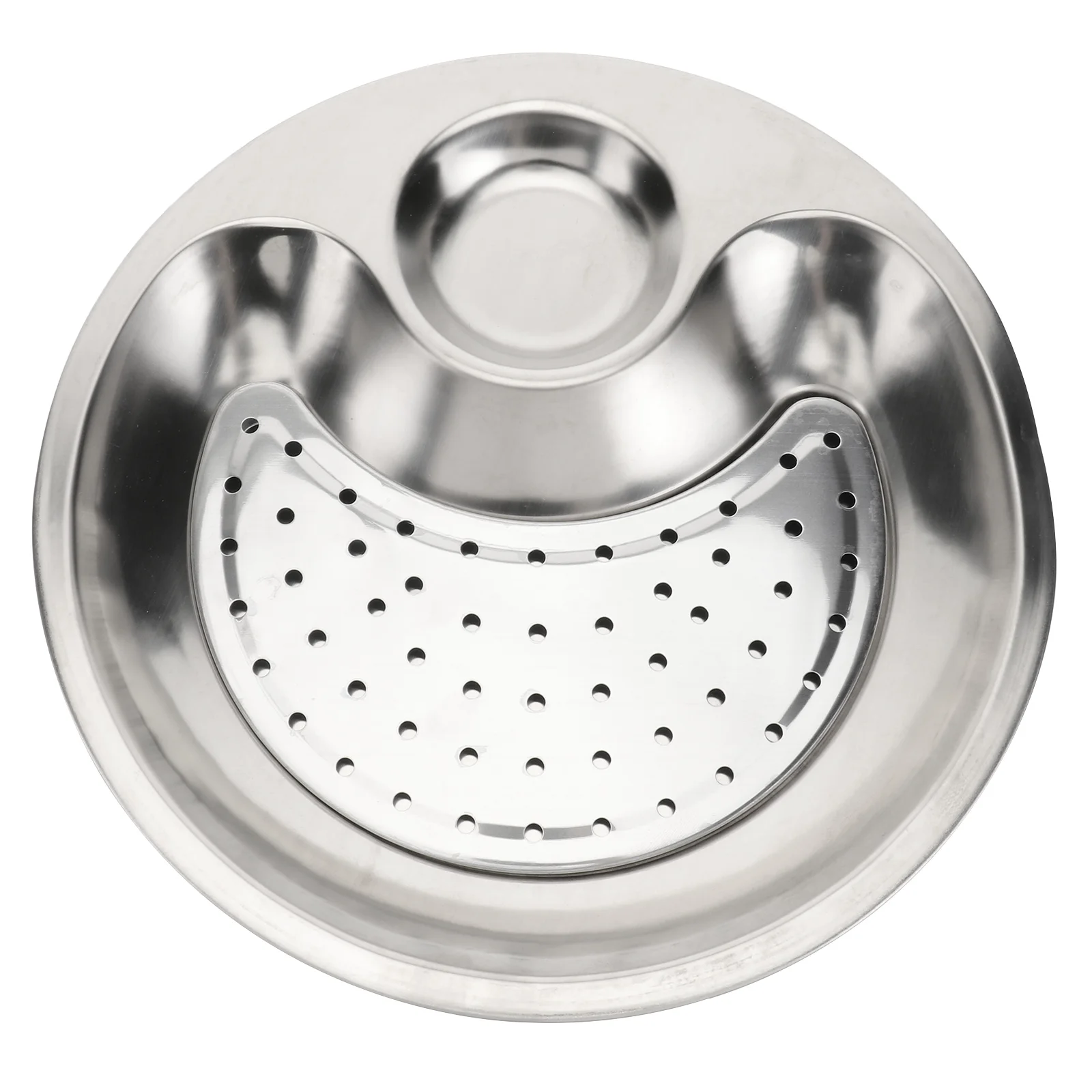 Stainless Steel Dumpling Plates Double Layer Draining Dipping Saucer Food Grade Kitchen Dining Serving Fruit Snacks
Stainless Steel Dumpling Plates Double Layer Draining Dipping Saucer Food Grade Kitchen Dining Serving Fruit Snacks